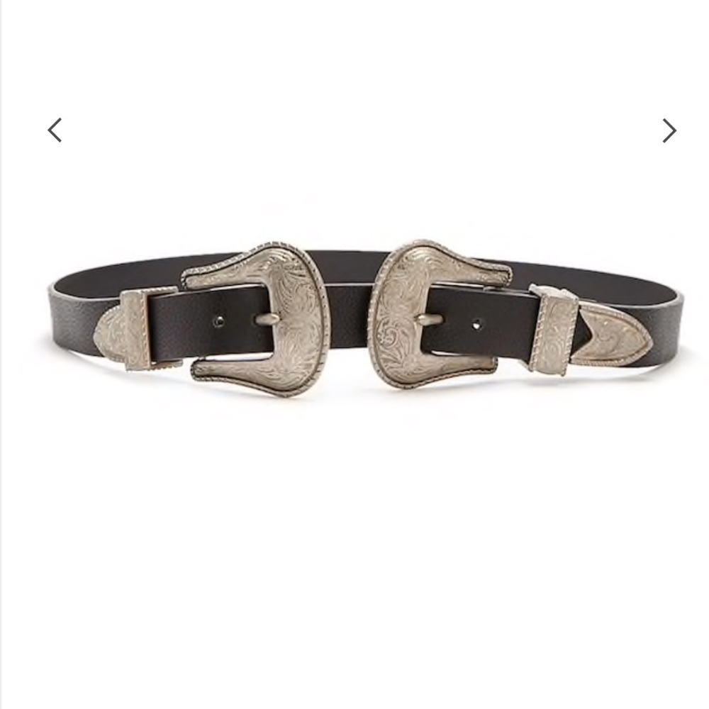 Faux leather double sided hip belt